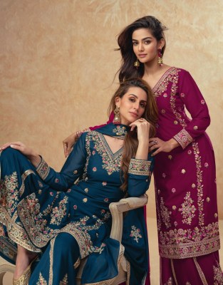 Guzarish By Aashirwad Premium Chinon Silk Sharara Suit Catalogue at low price fancy sharara suit Catalogs