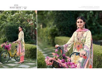 Guzarish by Riaz Art pure karachi lawn camric printed karachi suit catalogue Karachi suits catalogs