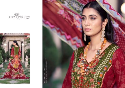 Guzarish by Riaz Art pure karachi lawn camric printed karachi suit catalogue Karachi suits catalogs