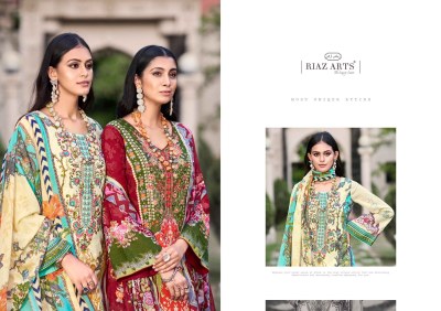 Guzarish by Riaz Art pure karachi lawn camric printed karachi suit catalogue Karachi suits catalogs