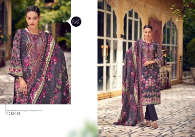 Guzarish vol 19 by Belliza Pure Cotton Digital printed Embroidered unstitched suit collection dress material catalogs