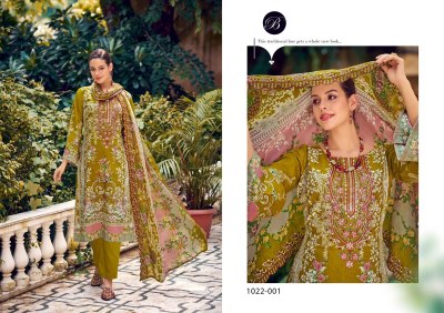 Guzarish vol 19 by Belliza Pure Cotton Digital printed Embroidered unstitched suit collection dress material catalogs