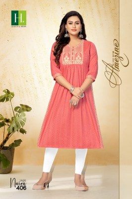 H.Dot by hirwa presents  its latest naira cut kurti catalog by naira vol 4 kurtis catalogs