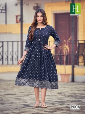 H dot by Hirwa presents new rayon pleats kurti catalog  kurtis catalogs