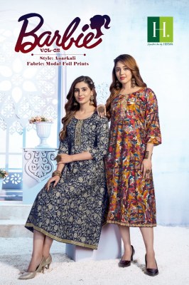 H dot by hirwa barbie vol 2 presents latest Anarkali kurti Catalog at wholesale price hirwa