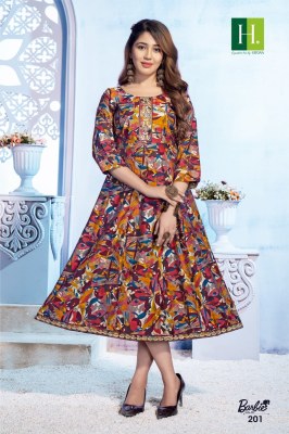 H dot by hirwa barbie vol 2 presents latest Anarkali kurti Catalog at wholesale price kurtis catalogs