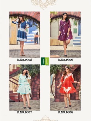 H dot hirwa by Shirley present cotton chikan with tie and dye printed tunic catalogue at wholesale price  kurtis catalogs