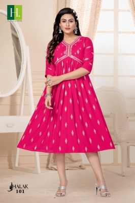 H dot hirwa by jhalak ALIA Cut Festive wear Kurtis with Heavy Embroidery catalog at wholesale rate kurtis catalogs