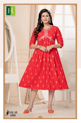 H dot hirwa by jhalak ALIA Cut Festive wear Kurtis with Heavy Embroidery catalog at wholesale rate kurtis catalogs