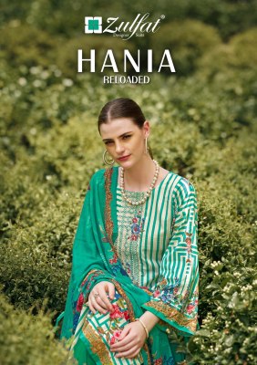 Haina by Zulfat pure cotton exclusive designer unstitched dress material catalogue at affordable rate Zulfat 