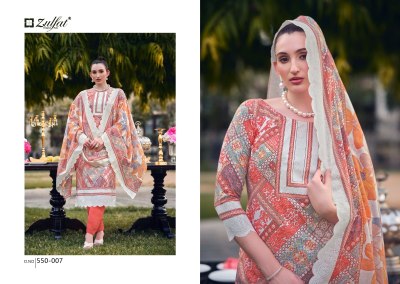 Hakoba by Zulfat pure cotton printed laces unstitched salwar suit catalogue at amaviexpo salwar kameez catalogs