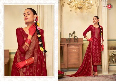 Hanshika by Triple A viscose maslin reyon unstitched dress material catalogue dress material catalogs