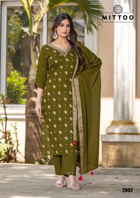 Hansika by Mittoo Cotton thread Hand work Top bottom and dupatta catalogue at affordable rate readymade suit catalogs