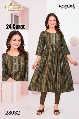 Hariyaali by 24 carat vol 6 two tone reyon tie printed kurti catalogue at affordable rate kurtis catalogs