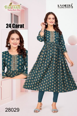 Hariyaali by 24 carat vol 6 two tone reyon tie printed kurti catalogue at affordable rate kurtis catalogs