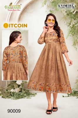 Hariyaali by Bitcoin tissu silk with digital printed kurti catalogue at affordable rate kurtis catalogs