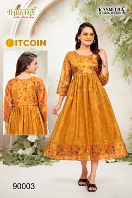 Hariyaali by Bitcoin tissu silk with digital printed kurti catalogue at affordable rate kurtis catalogs