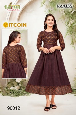 Hariyaali by Bitcoin tissu silk with digital printed kurti catalogue at affordable rate kurtis catalogs