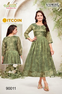 Hariyaali by Bitcoin tissu silk with digital printed kurti catalogue at affordable rate kurtis catalogs