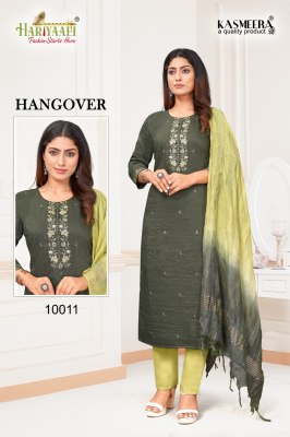 Hariyaali by hangover fancy kurti pant and dupatta catalog at wholsale price kurtis catalogs