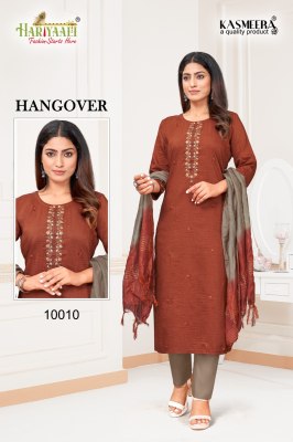 Hariyaali by hangover fancy kurti pant and dupatta catalog at wholsale price kurtis catalogs