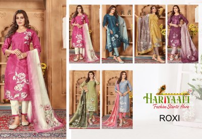 Hariyaali from roxi by kasmeera super quality fabric top bottom and dupatta catalogue at wholesale price readymade suit catalogs