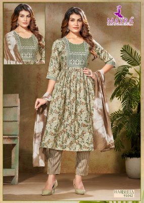 Harshitha by Mayra capsule printed umbrella anarkali suit catalogue at affordable rate  fancy Anarkali suit catalogs