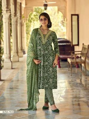 Haseena vol 2 by karissa reyon foil printed fancy kurti pant with dupatta catalogue at low rate readymade suit catalogs