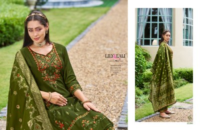 Hasmeena vol 4 by lily and lali hand embroidered fancy kurti pant and dupatta catalogue at affordable rate readymade suit catalogs