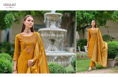 Hasmeena vol 4 by lily and lali hand embroidered fancy kurti pant and dupatta catalogue at affordable rate readymade suit catalogs