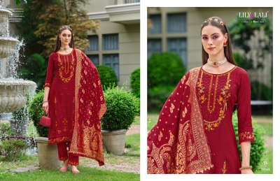 Hasmeena vol 4 by lily and lali hand embroidered fancy kurti pant and dupatta catalogue at affordable rate readymade suit catalogs