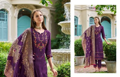 Hasmeena vol 4 by lily and lali hand embroidered fancy kurti pant and dupatta catalogue at affordable rate readymade suit catalogs