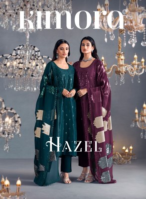 Hazel 46 by Kimora pure silk thread and sequence dress material catalogue at affordable rate Heer By Kimora