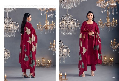 Hazel 46 by Kimora pure silk thread and sequence dress material catalogue at affordable rate dress material catalogs