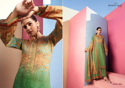 Hazel by Mumtaz Arts Jam digital printed handwork dress matrial catalogue at low rate salwar kameez catalogs