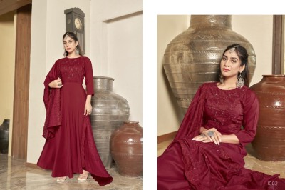 Hazel by Swteety viscorse silk handwork fancy gown catalogue at affordable rate gown catalogs