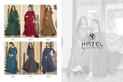 Hazel by Swteety viscorse silk handwork fancy gown catalogue at affordable rate gown catalogs