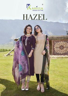 Hazel by karissa with liva tag fancy kurto bottom and dupatta catalog Karissa 