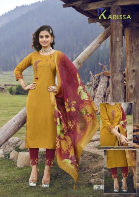 Hazel by karissa with liva tag fancy kurto bottom and dupatta catalog kurtis catalogs