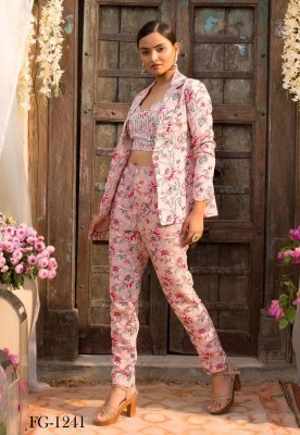 Hello jacket by Fashion galleria Magic cotton printed fancy co ord set catalogue at affordable rate Size wise Combo Set