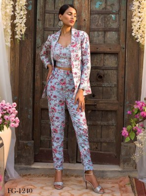 Hello jacket by Fashion galleria Magic cotton printed fancy co ord set catalogue at affordable rate Size wise Combo Set