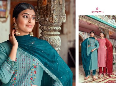 Hi five by Rangoon kessi group exclusively trending series  of designer suit catalogue at wholesale rate readymade suit catalogs