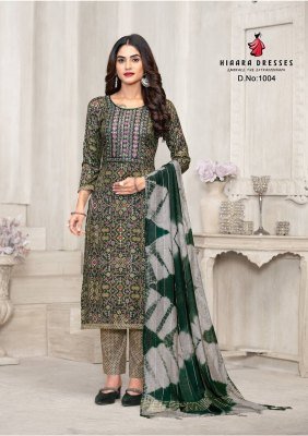 Hiaara Subhi Vol 1 Premium Rayon Kurti Pant Dupatta Set Foil Print Tie Dye Jari Dupatta Wholesale kurti pant with dupatta Catalogs