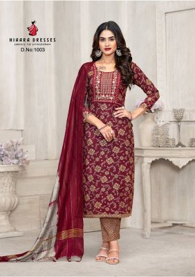 Hiaara Subhi Vol 1 Premium Rayon Kurti Pant Dupatta Set Foil Print Tie Dye Jari Dupatta Wholesale kurti pant with dupatta Catalogs