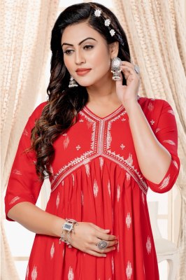 Hirwa by Jhalak vol 2 heavy Bombay reyon embroidered kurti catalogue at affordable price kurtis catalogs