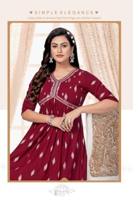 Hirwa by Jhalak vol 2 heavy Bombay reyon embroidered kurti catalogue at affordable price kurtis catalogs