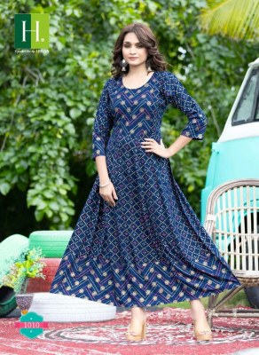 Hirwa by sunlight vol 2 designer reyon kurti catalogs at wholesale price kurtis catalogs