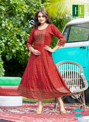 Hirwa by sunlight vol 2 designer reyon kurti catalogs at wholesale price kurtis catalogs