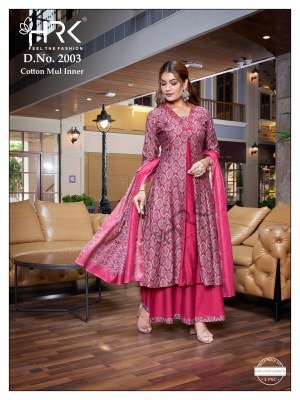 Hrk D.No-2003 Vartican Foil Print Anarkali with Palazzo and Digital Print Wholesale Ethnic Set readymade suit catalogs
