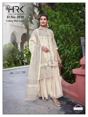 Hrk D.No-2120 Modal Foil Print Hand Work Suit Set Roman Silk Plazzo Wholesale Collection wholesale catalogs